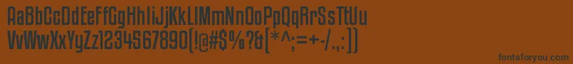 KenyancoffeergRegular Font – Black Fonts on Brown Background