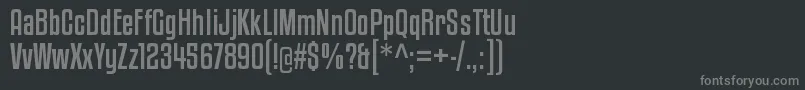 KenyancoffeergRegular Font – Gray Fonts on Black Background