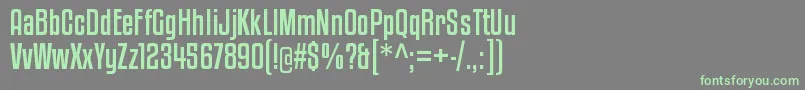 KenyancoffeergRegular Font – Green Fonts on Gray Background