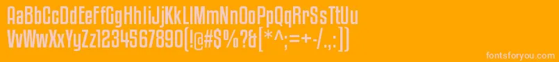 KenyancoffeergRegular Font – Pink Fonts on Orange Background