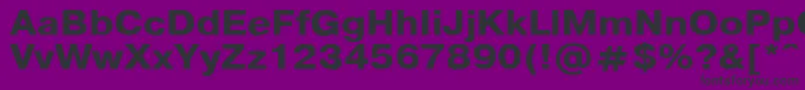 フォントPragmaticaBold110b – 紫の背景に黒い文字