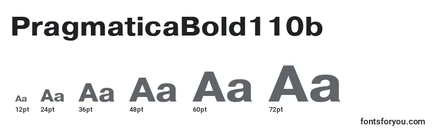 PragmaticaBold110b Font Sizes