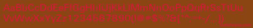 Tradewind Font – Red Fonts on Brown Background
