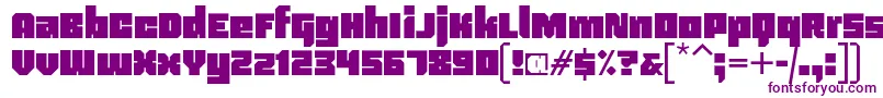 Blackentina4f Font – Purple Fonts on White Background