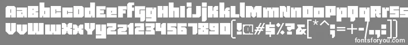 Blackentina4f Font – White Fonts on Gray Background