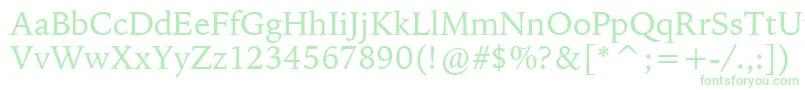 BitstreamIowanOldStyleBt-Schriftart – Grüne Schriften auf weißem Hintergrund