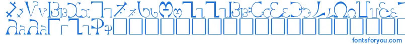 EnochianRegular-fontti – siniset fontit