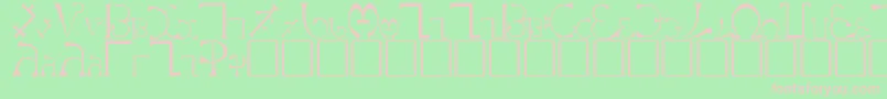 EnochianRegular Font – Pink Fonts on Green Background