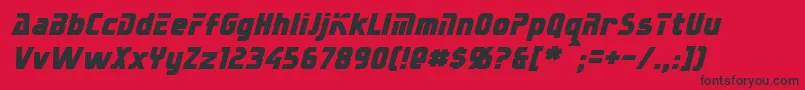 SternbachItalic Font – Black Fonts on Red Background
