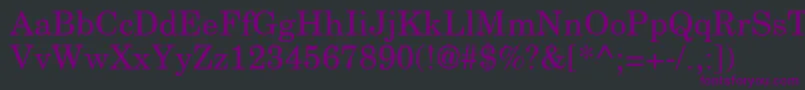NewcenturyschlbkRoman Font – Purple Fonts on Black Background