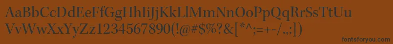 KeplerstdSubh Font – Black Fonts on Brown Background