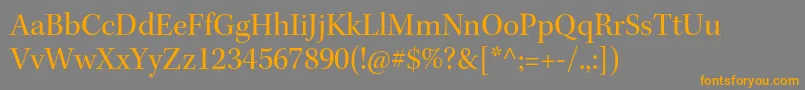KeplerstdSubh Font – Orange Fonts on Gray Background