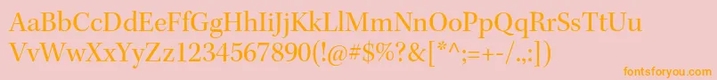 KeplerstdSubh Font – Orange Fonts on Pink Background