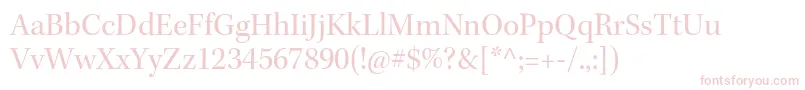 KeplerstdSubh Font – Pink Fonts on White Background