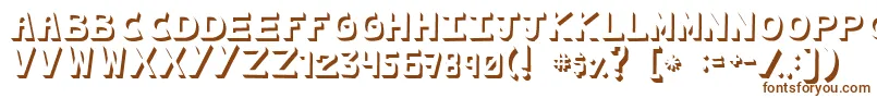 Шрифт CachetonaLlena – коричневые шрифты на белом фоне