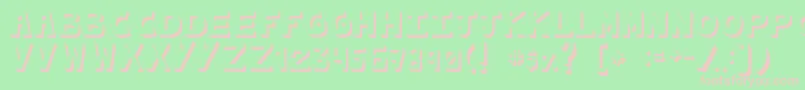 CachetonaLlena Font – Pink Fonts on Green Background