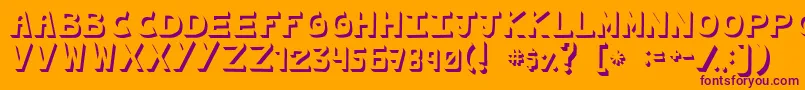Шрифт CachetonaLlena – фиолетовые шрифты на оранжевом фоне