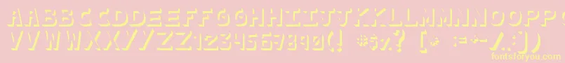 CachetonaLlena Font – Yellow Fonts on Pink Background