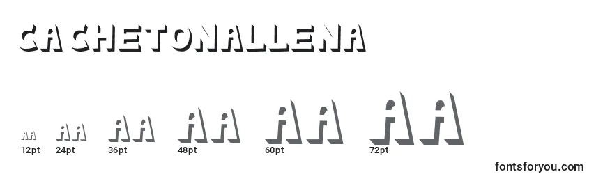 CachetonaLlena Font Sizes