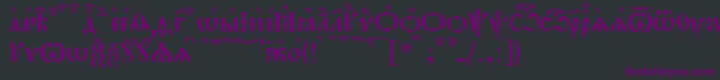 PochaevskKucs Font – Purple Fonts on Black Background