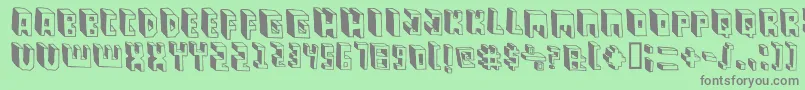 PastasBlack-Schriftart – Graue Schriften auf grünem Hintergrund