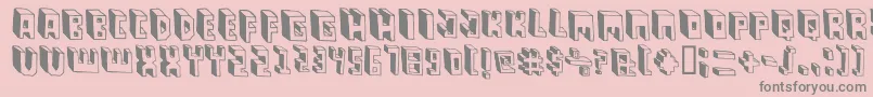 Czcionka PastasBlack – szare czcionki na różowym tle