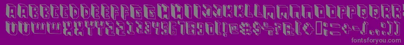 PastasBlack Font – Gray Fonts on Purple Background