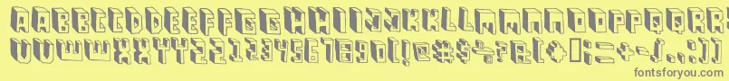 PastasBlack Font – Gray Fonts on Yellow Background