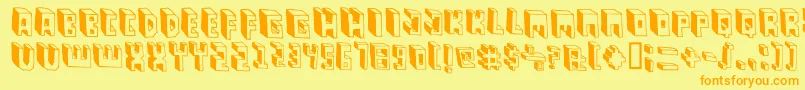 PastasBlack Font – Orange Fonts on Yellow Background