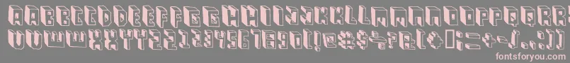 PastasBlack Font – Pink Fonts on Gray Background