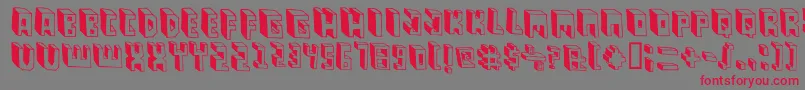 PastasBlack Font – Red Fonts on Gray Background