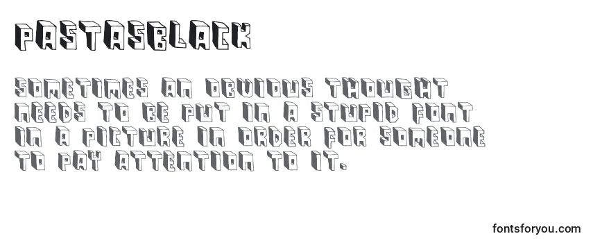 PastasBlack Font