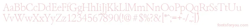 BambergserialXlightRegular Font – Pink Fonts