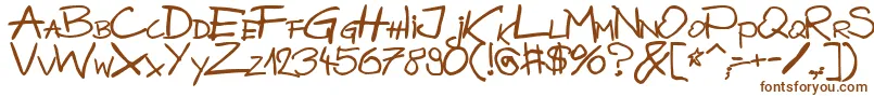 Шрифт BazgrolyB – коричневые шрифты
