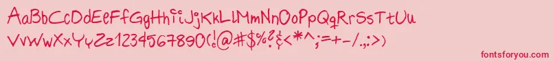 Más sobre la fuente HildeSharpie fuente HildeSharpie – Fuentes Rojas Sobre Fondo Rosa