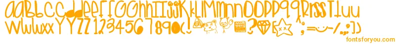 フォントGoldenteddys – オレンジのフォント