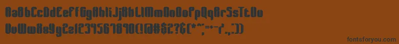 WagerLostBrk Font – Black Fonts on Brown Background