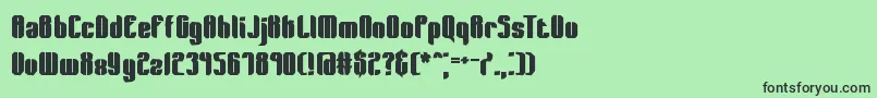 WagerLostBrk Font – Black Fonts on Green Background