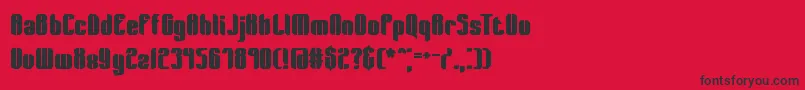 WagerLostBrk Font – Black Fonts on Red Background