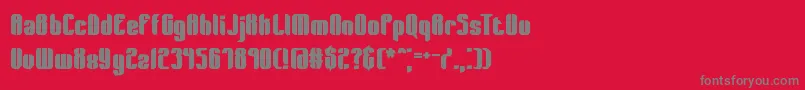 WagerLostBrk Font – Gray Fonts on Red Background