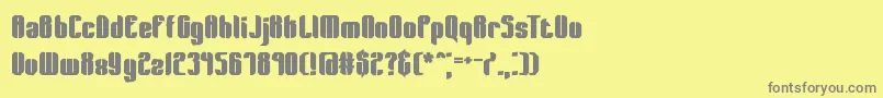WagerLostBrk Font – Gray Fonts on Yellow Background