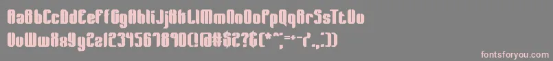 WagerLostBrk Font – Pink Fonts on Gray Background