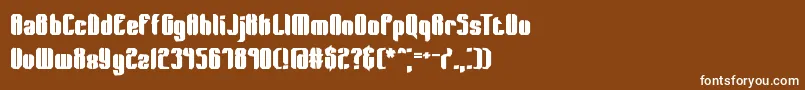 WagerLostBrk Font – White Fonts on Brown Background