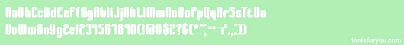 WagerLostBrk Font – White Fonts on Green Background