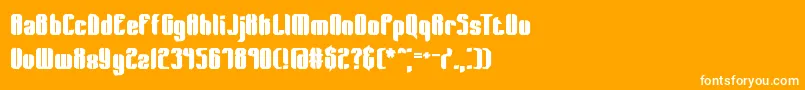 WagerLostBrk Font – White Fonts on Orange Background