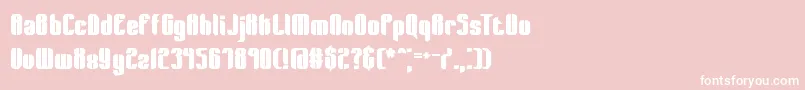 WagerLostBrk Font – White Fonts on Pink Background