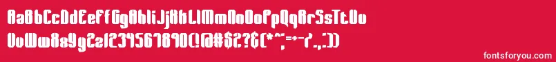 WagerLostBrk Font – White Fonts on Red Background