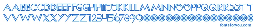 HffClipHanger-Schriftart – Blaue Schriften