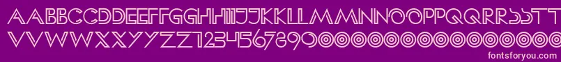 HffClipHanger Font – Pink Fonts on Purple Background