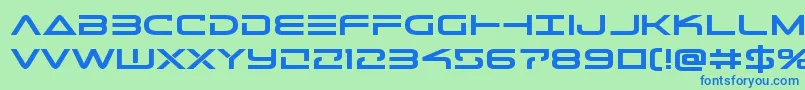 Telemarinesboldexpand Font – Blue Fonts on Green Background